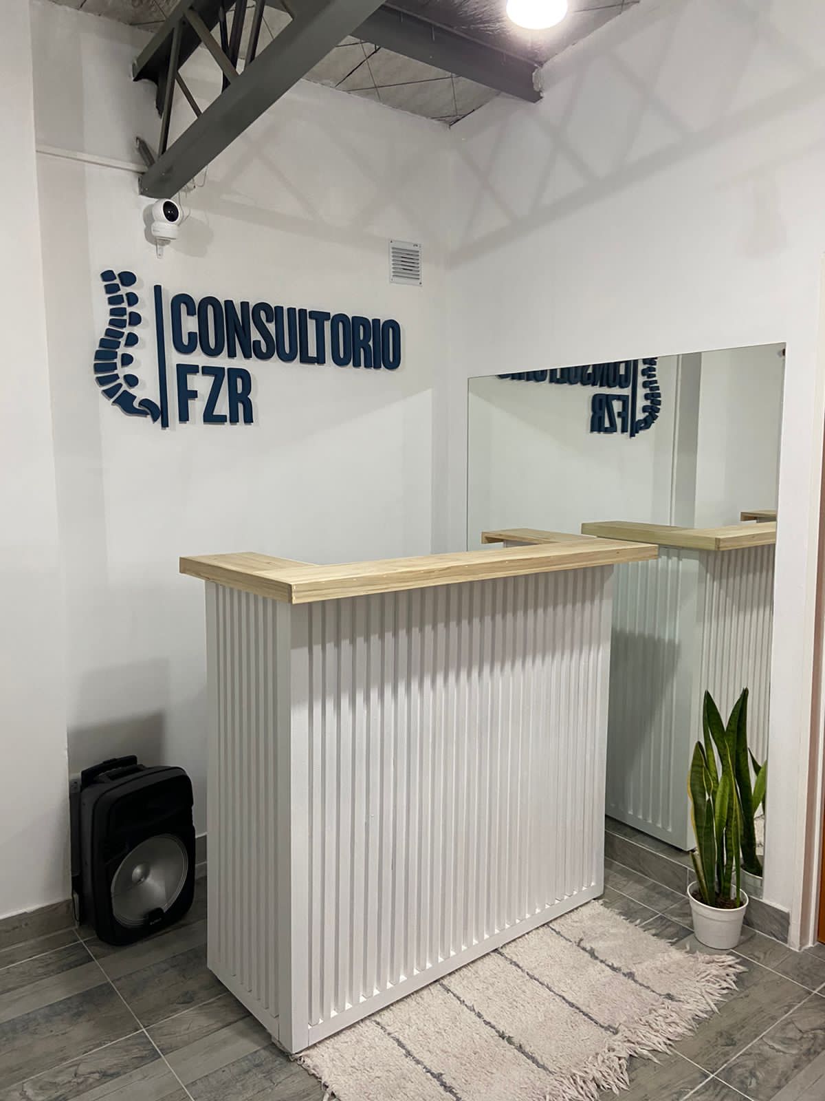 Recepción y sala de espera de Consultorio FZR